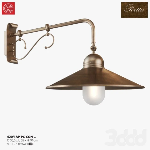 Bra Cremasco illuminazione Portico art.420